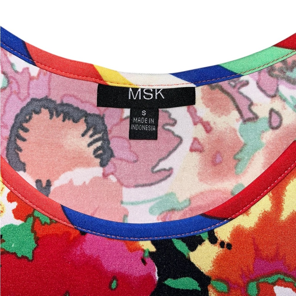 MSK Multicolor Floral Print Shift Dress 
Size S - Picture 2 of 5